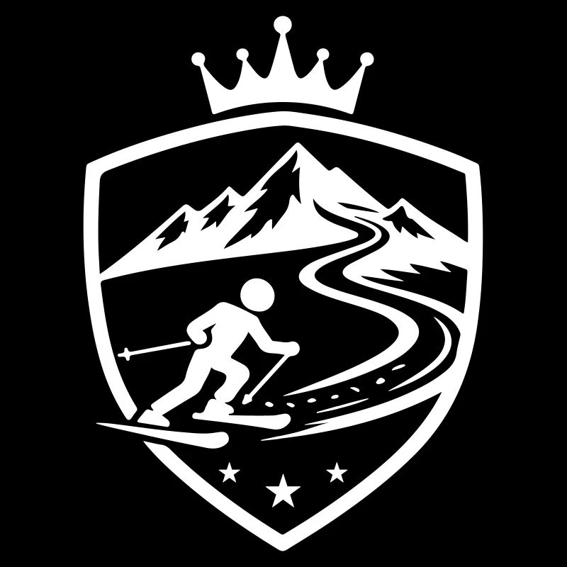 Blason de la piste de ski