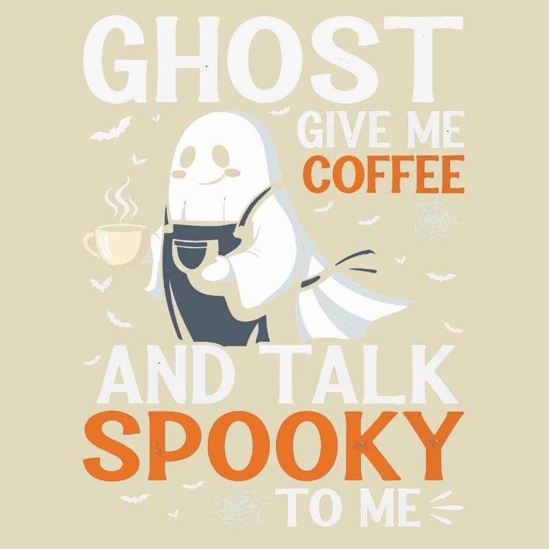 Spooky Ghost Coffee Talk T-Shirt