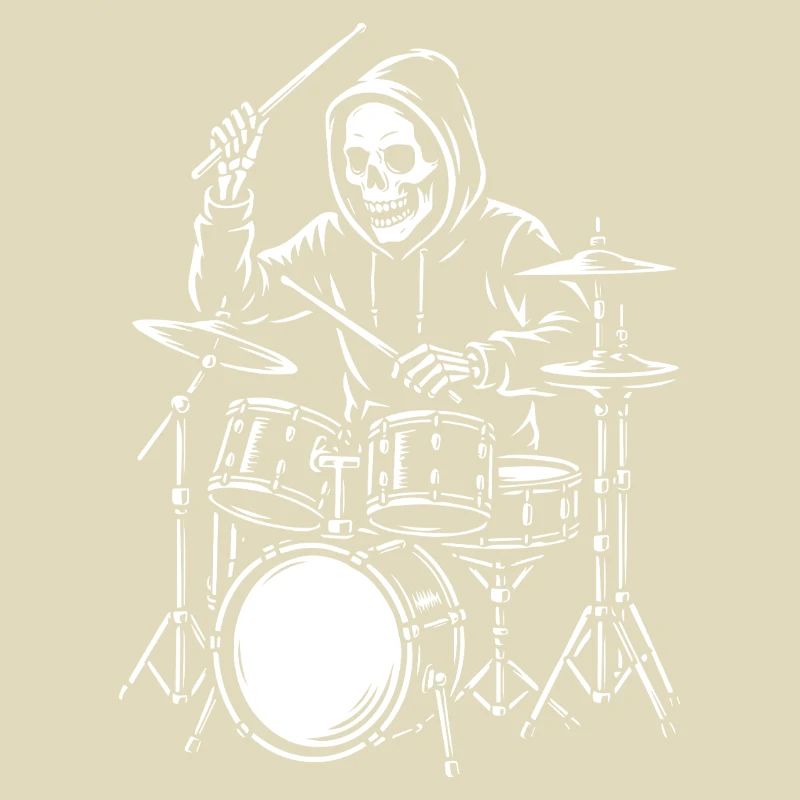 Batteur squelette en sweat à capuche
