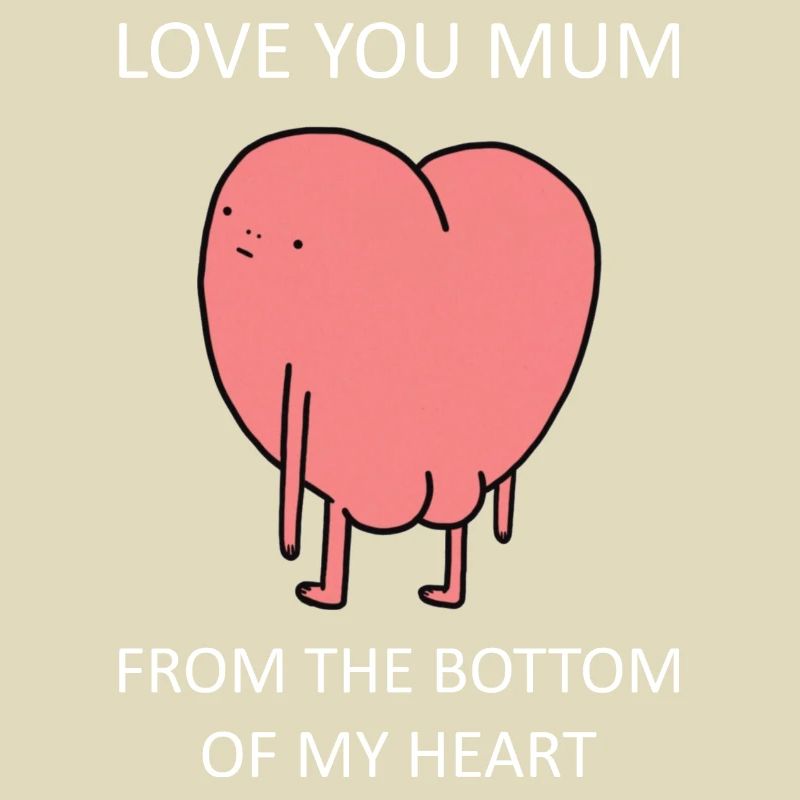 Love You Mum Heart Meme Muttertag