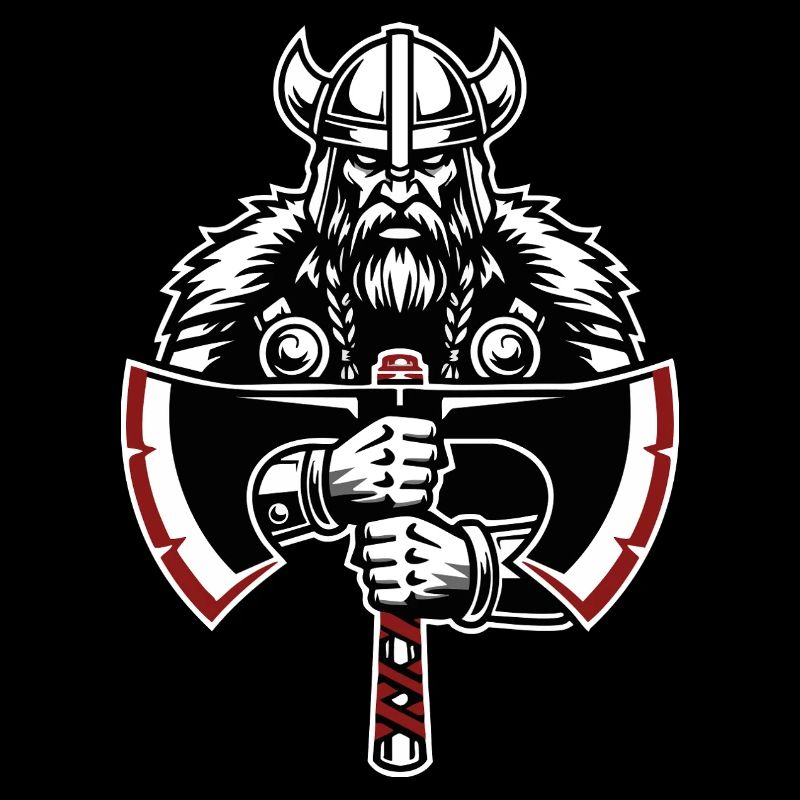 Bouclier Viking Runes Entrelacs Celtiques Mascotte