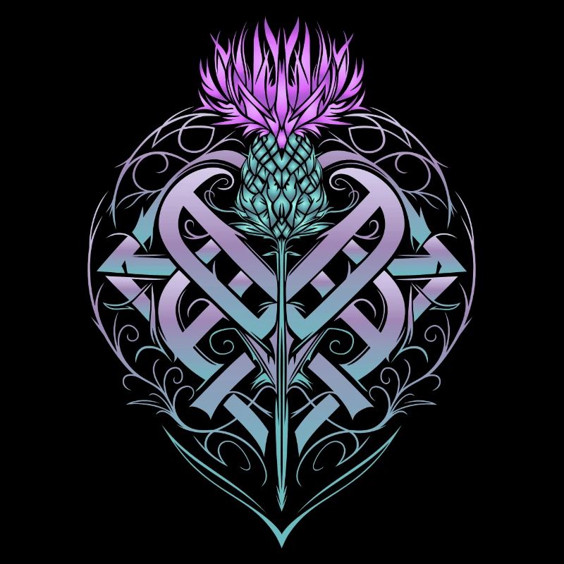 Thistle Shield Celtic Knots Thistle Lover