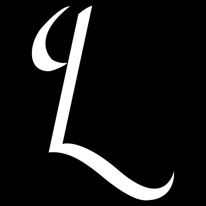 Elegant writing style with verve Letter L, Name,