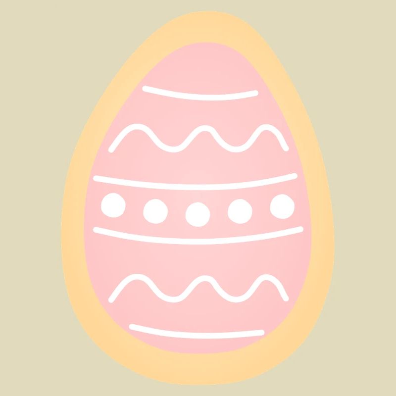Pastel Easter Egg Cookie