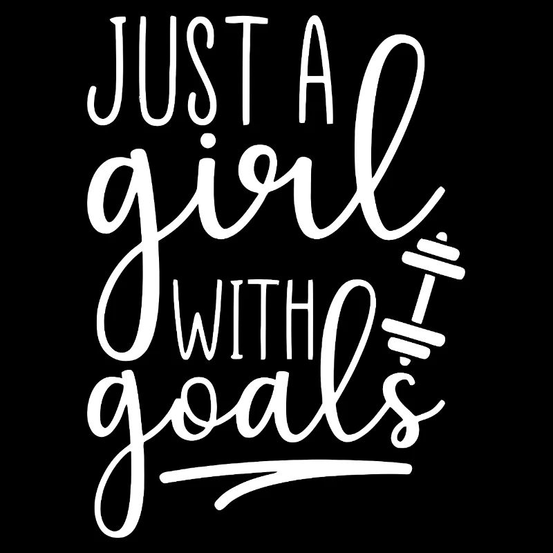 Juste une fille avec des objectifs - Motivation pour la forme physique