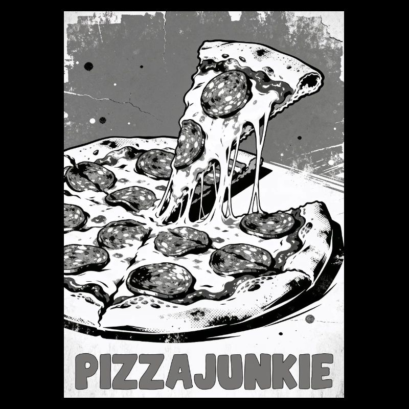 Pizzajunkie Slice Graphic