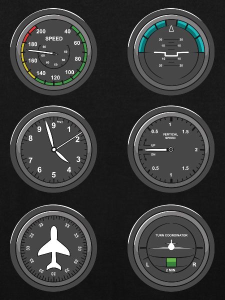 Instruments de vol d’avion