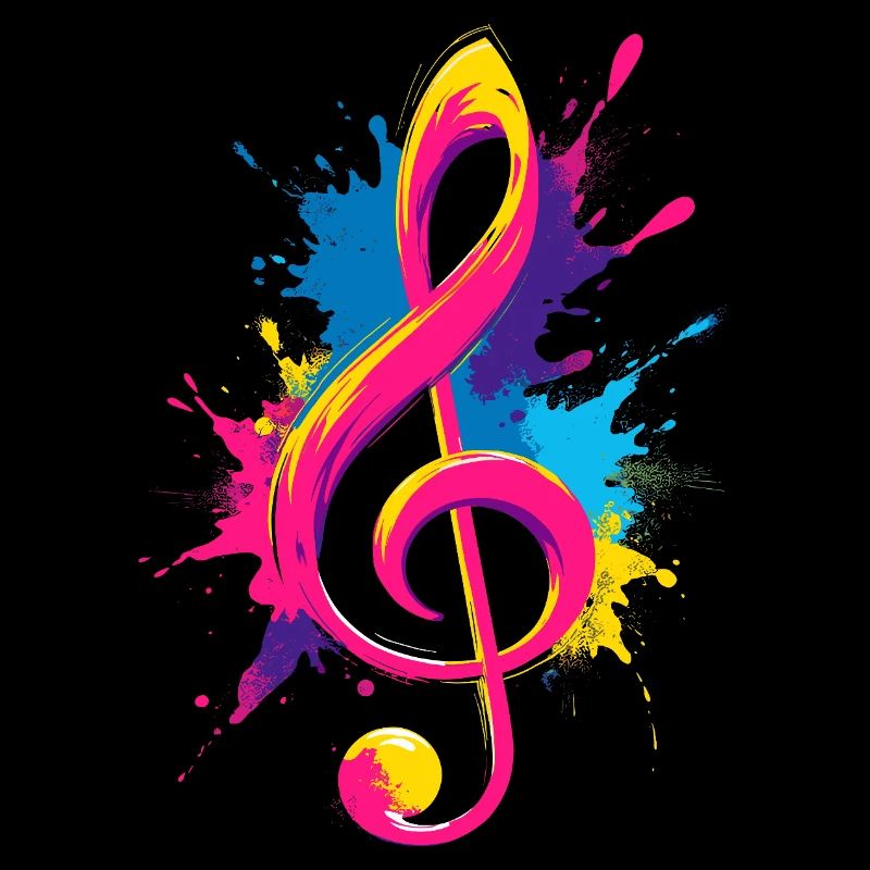 Clé colorée avec éclaboussures de peinture