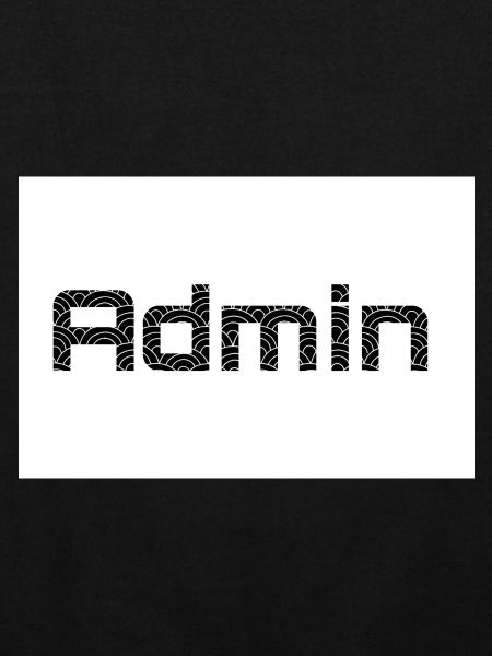 ADMIN Blackwords/WhiteBackround