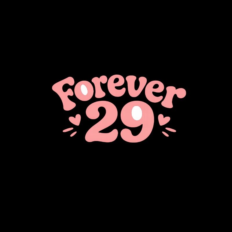 Forever 29: Playful Pink Graphics