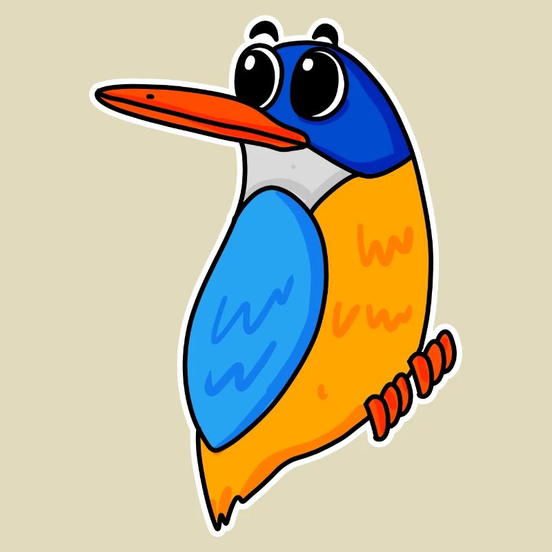 Niedlicher Eisvogel