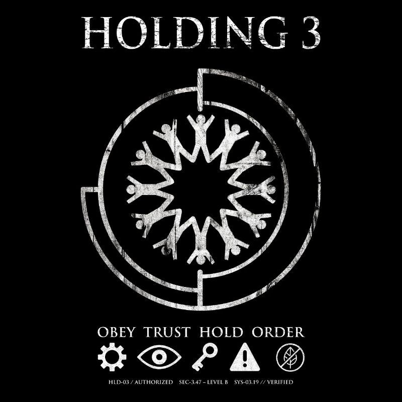 Holding 3 – Dystopisches Sci-Fi-Emblem-Design