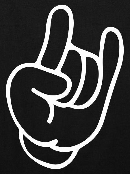 Rockhand Silhouette Motif