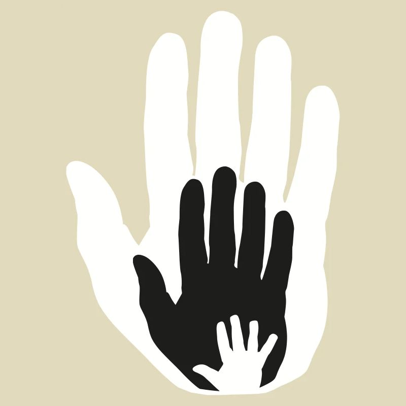 Bébé main dans la main dans la main