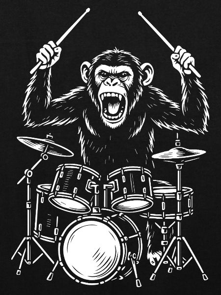 Drumming Chimp Band