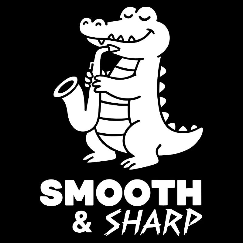 Saxophone Crocodile Retro