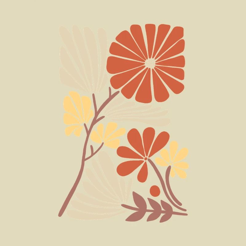 Boho Blumen Muster