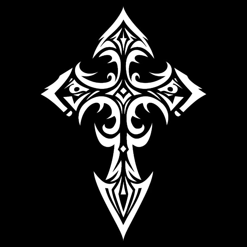 Croix tribale ornée