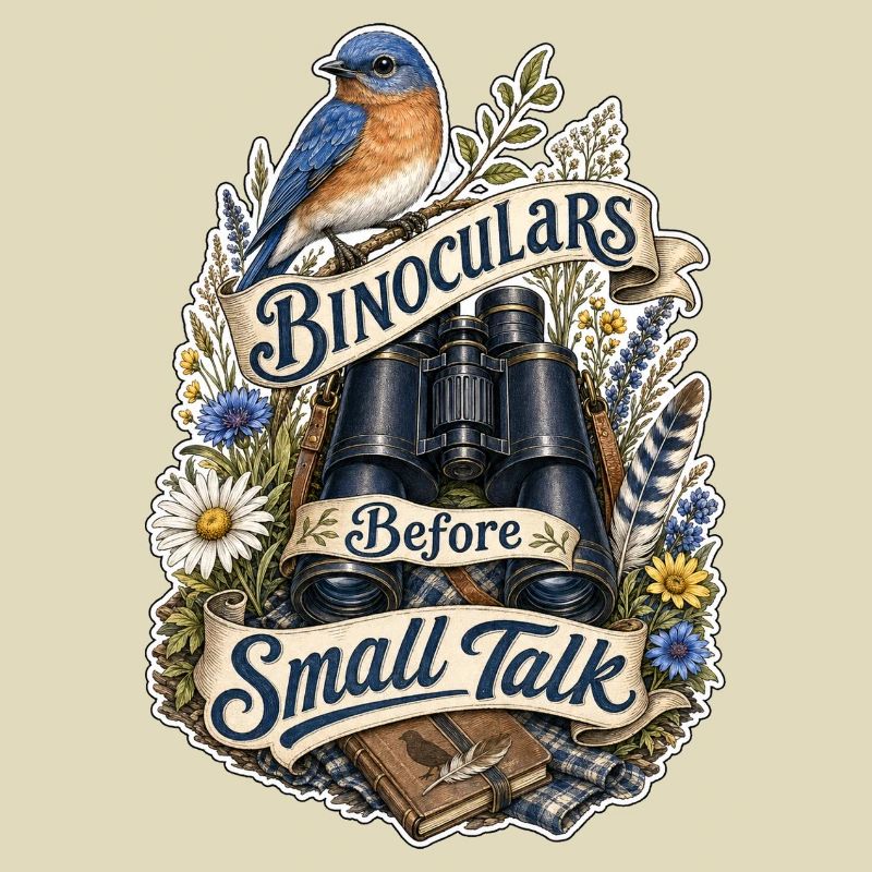 Binoculars Before Small Talk Clouds