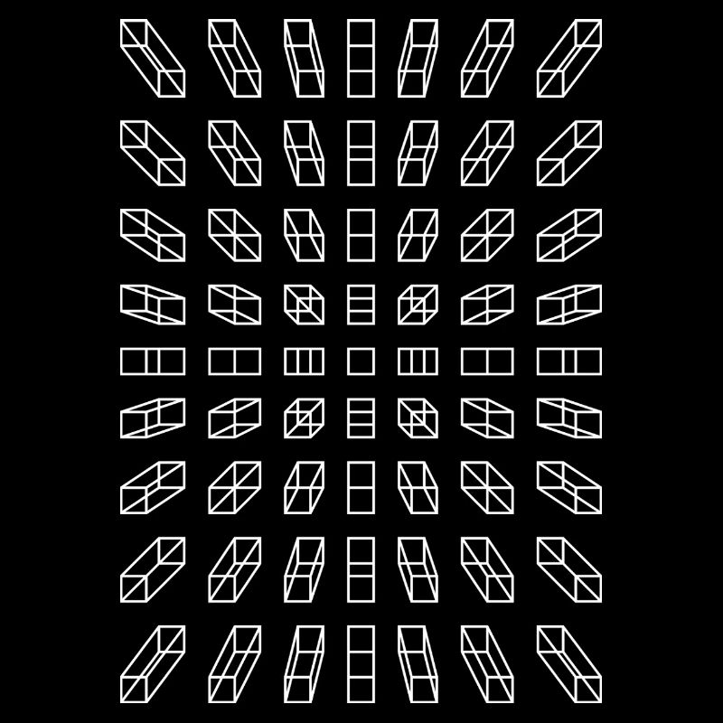 Hypno Balken: Pixel, Illusion & Retro
