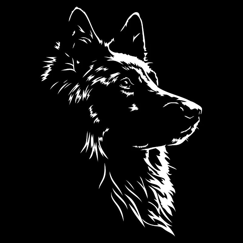 Silhouette de Groenendael Belge Chien Wilsigns