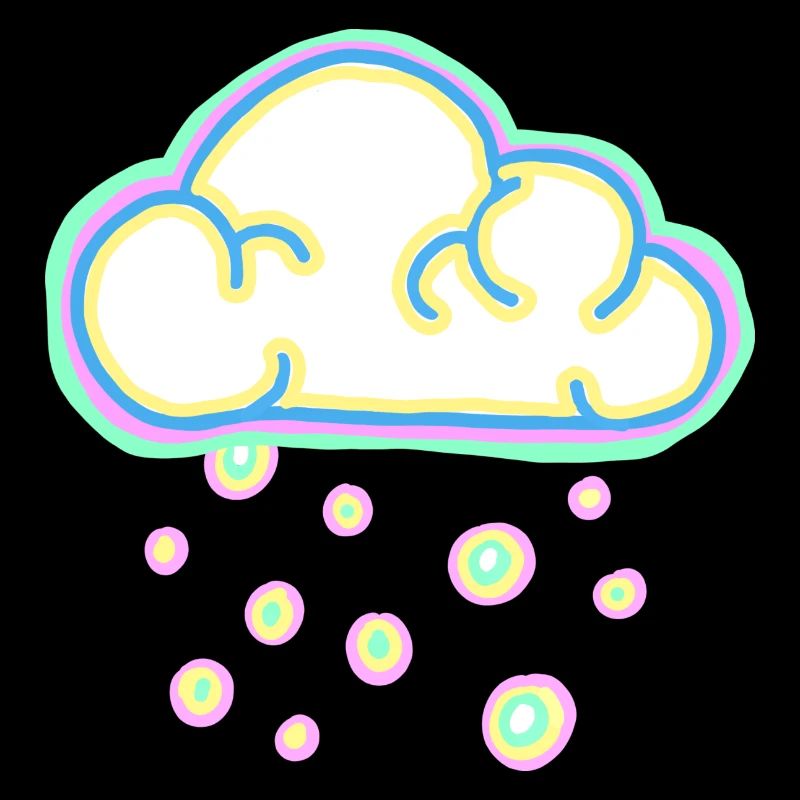 nuage pastel et neige