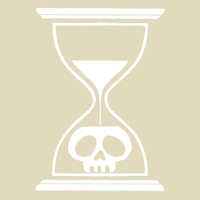 White Hourglass Skull