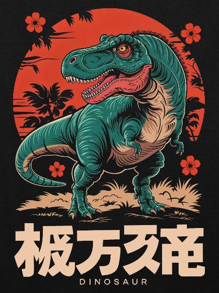 Dinosaure Japonais Rétro