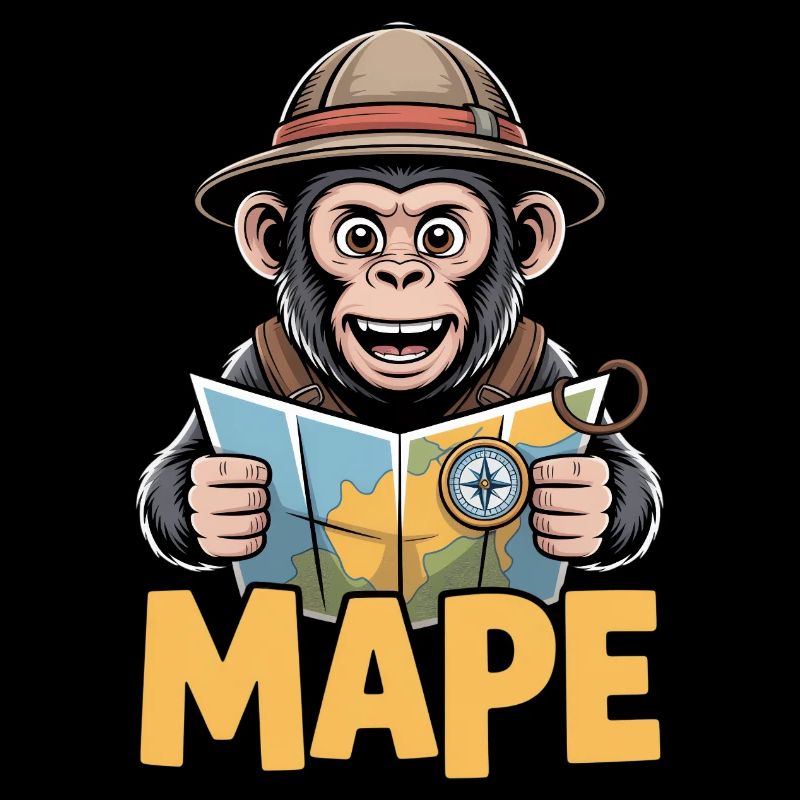 MAPE Adventure Monkey Map Compass Explorer