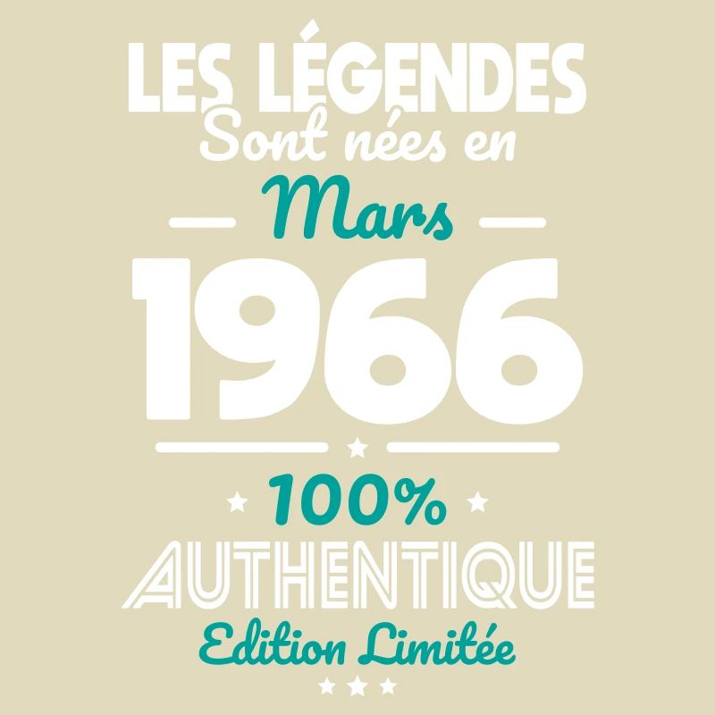 60th Anniversary - Legends born March 1966