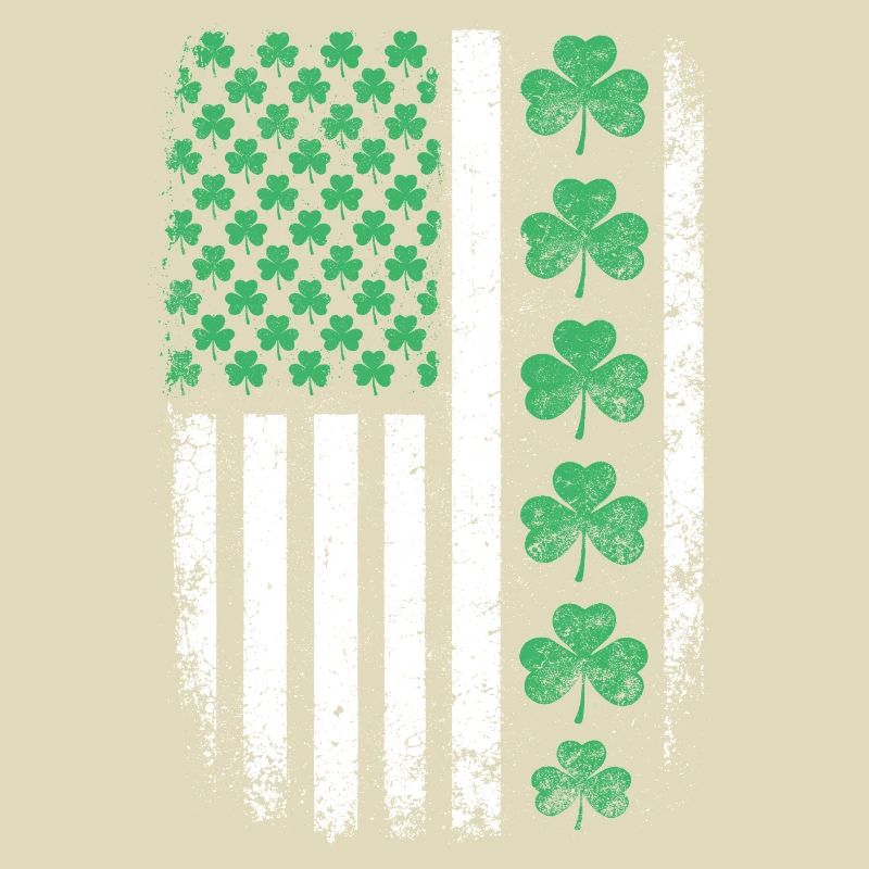 Drapeau américain du Trèfle Saint-Patrick