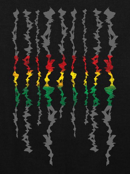 Rasta Farbband Graustufen Streifen