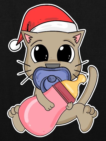 Chat Bébé Noël