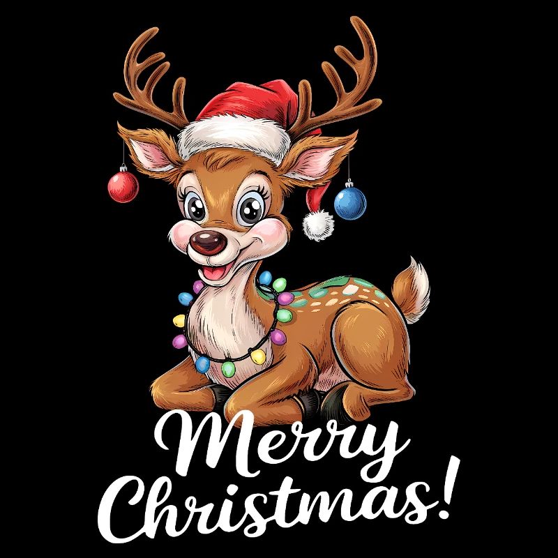 Pull de Noël renne Joyeux Noël drôle