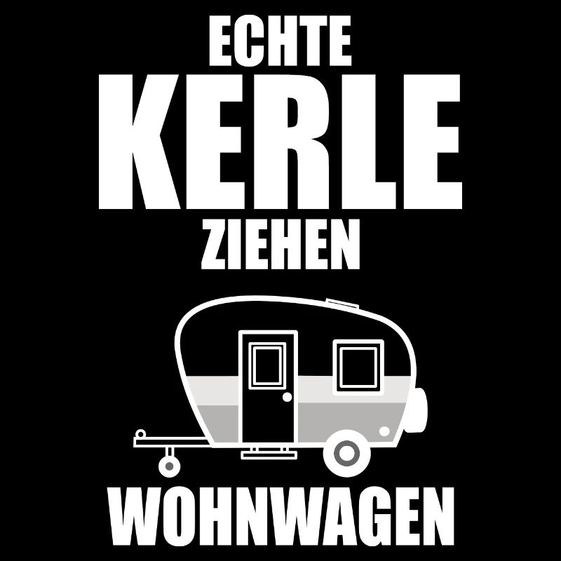 Camper und Camping Echte Kerle ziehen Wohnwagen