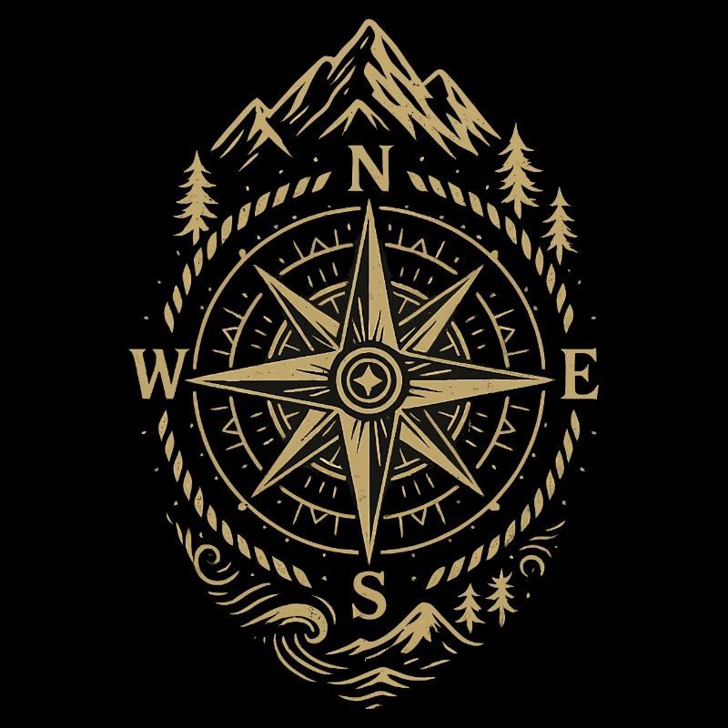 Kompass Retro Kompass Hipster Geschenk