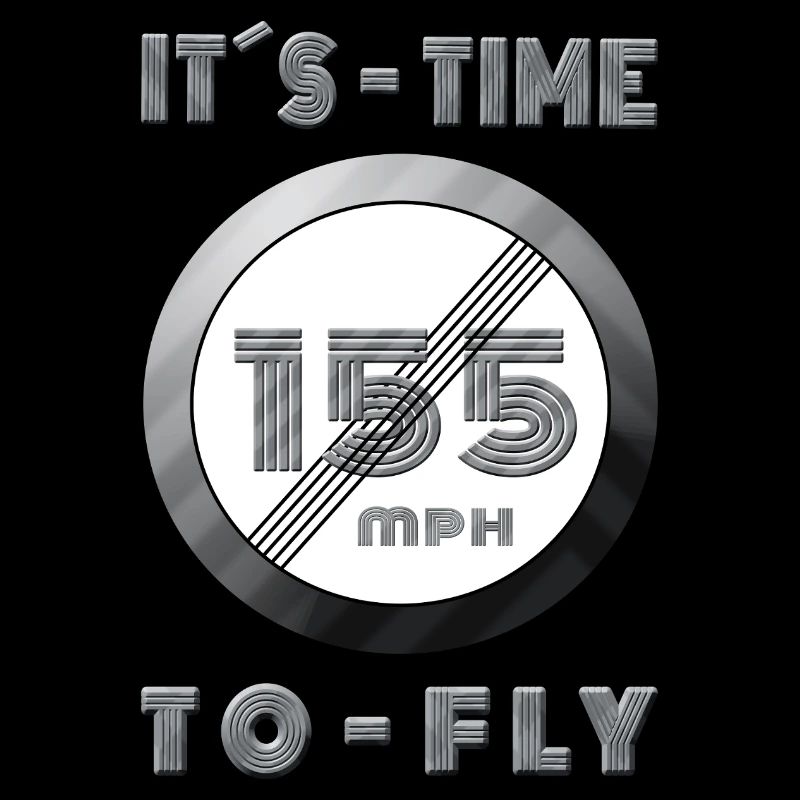 Temps de course 155 mph Design rétro