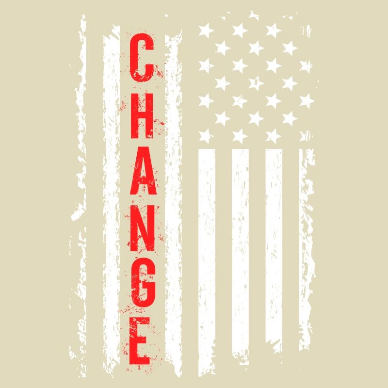 Creative American Flag with Shock Effect