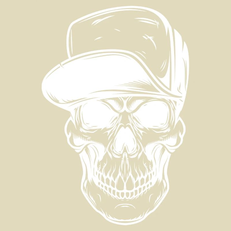 Graffiti Skull with Baseball Cap