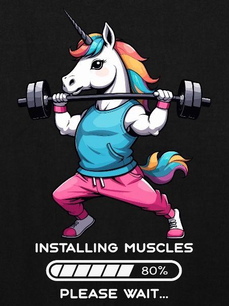 Bodybuilder Einhorn