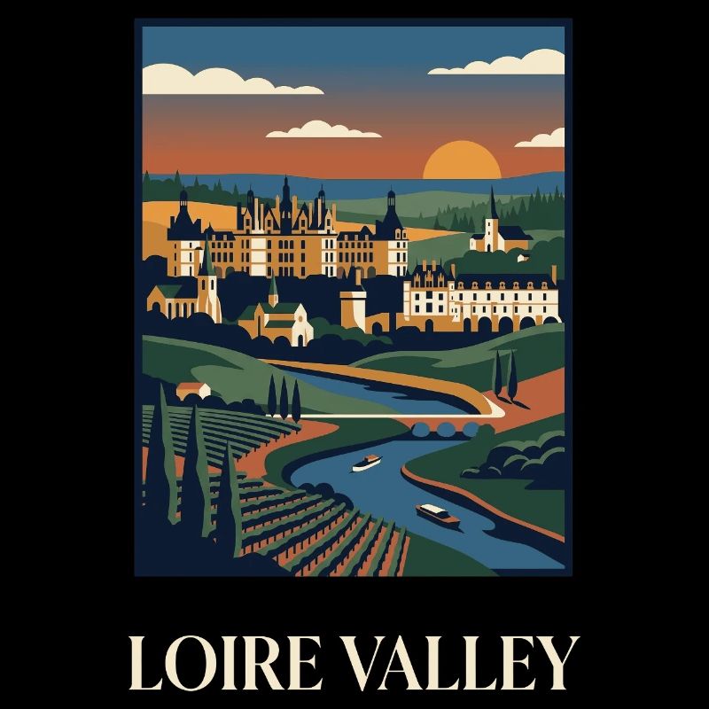 Loire Valley Sunset Château Panorama