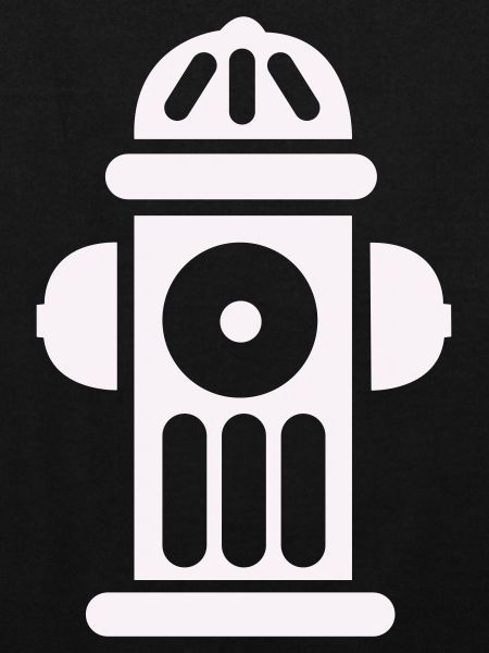 Feuerhydrant Silhouette Linienminimal