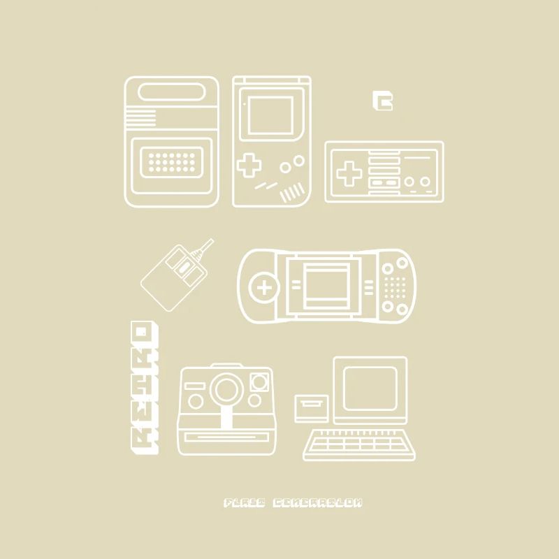 Retro Game Blueprint Nerd PC Game 8bit Console lol