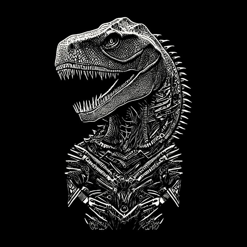 Portrait d'un Dinosaure T-Rex