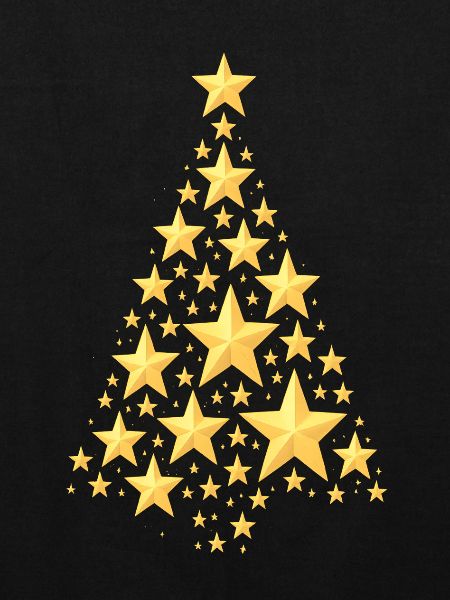 WEIHNACHTSBAUM MIT STERNEN