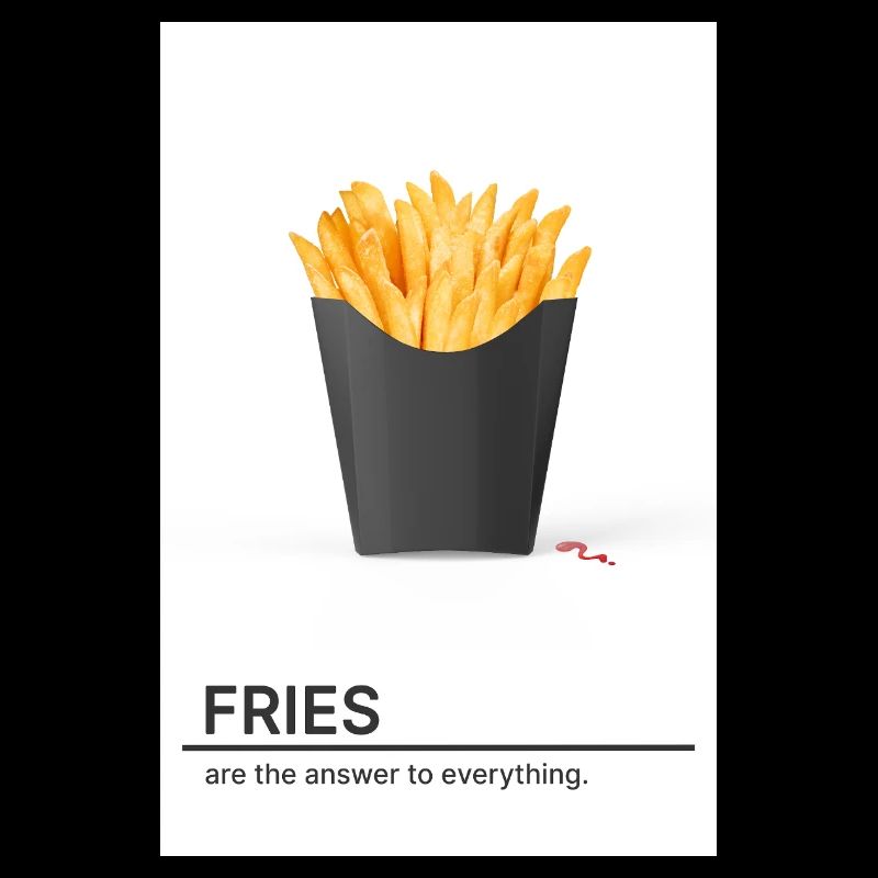 Les frites sont la solution à tout