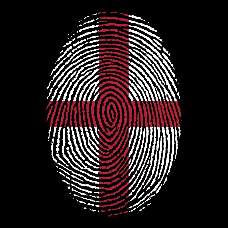 Fingerprint England Flagge
