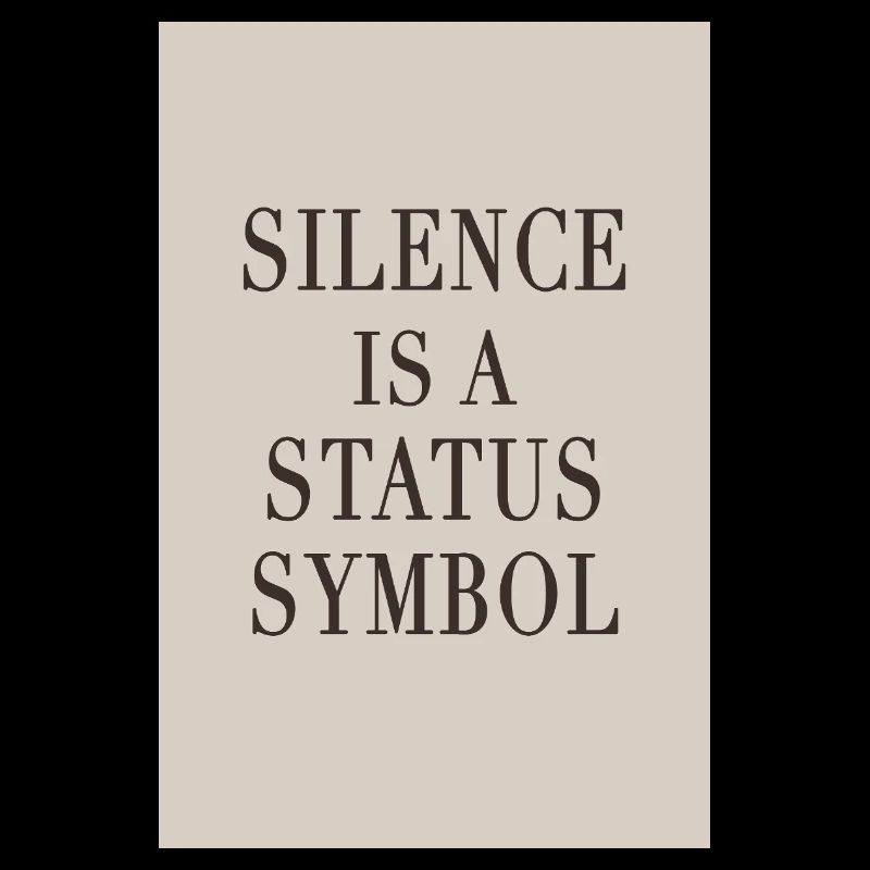 Silence is a Status Symbol – Quiet Luxury
