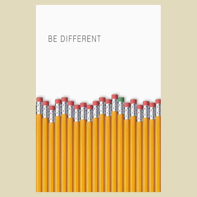 Be Different Minimalist Statement Design