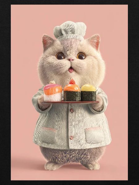 Chat Sushi Pastel Chef